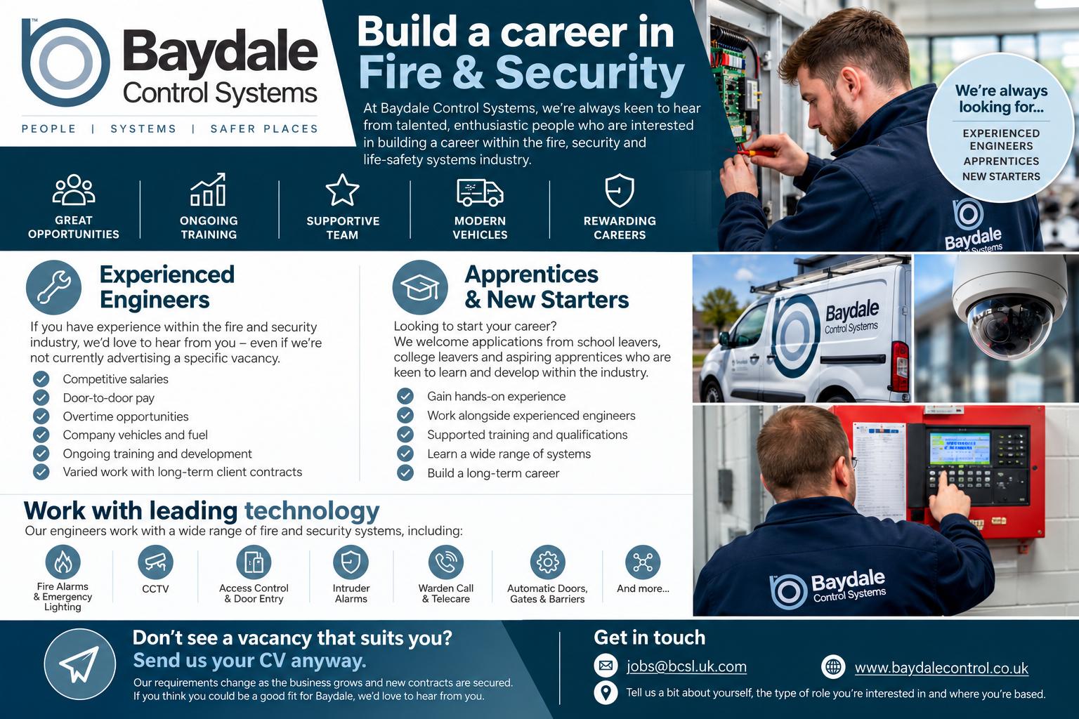 Baydale Controls Recruitment Flyer